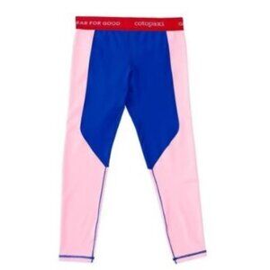 Cotopaxi Haraka Tights Size Small Pink/Blue 4 Way Stretch Fitness Leggings NWOT